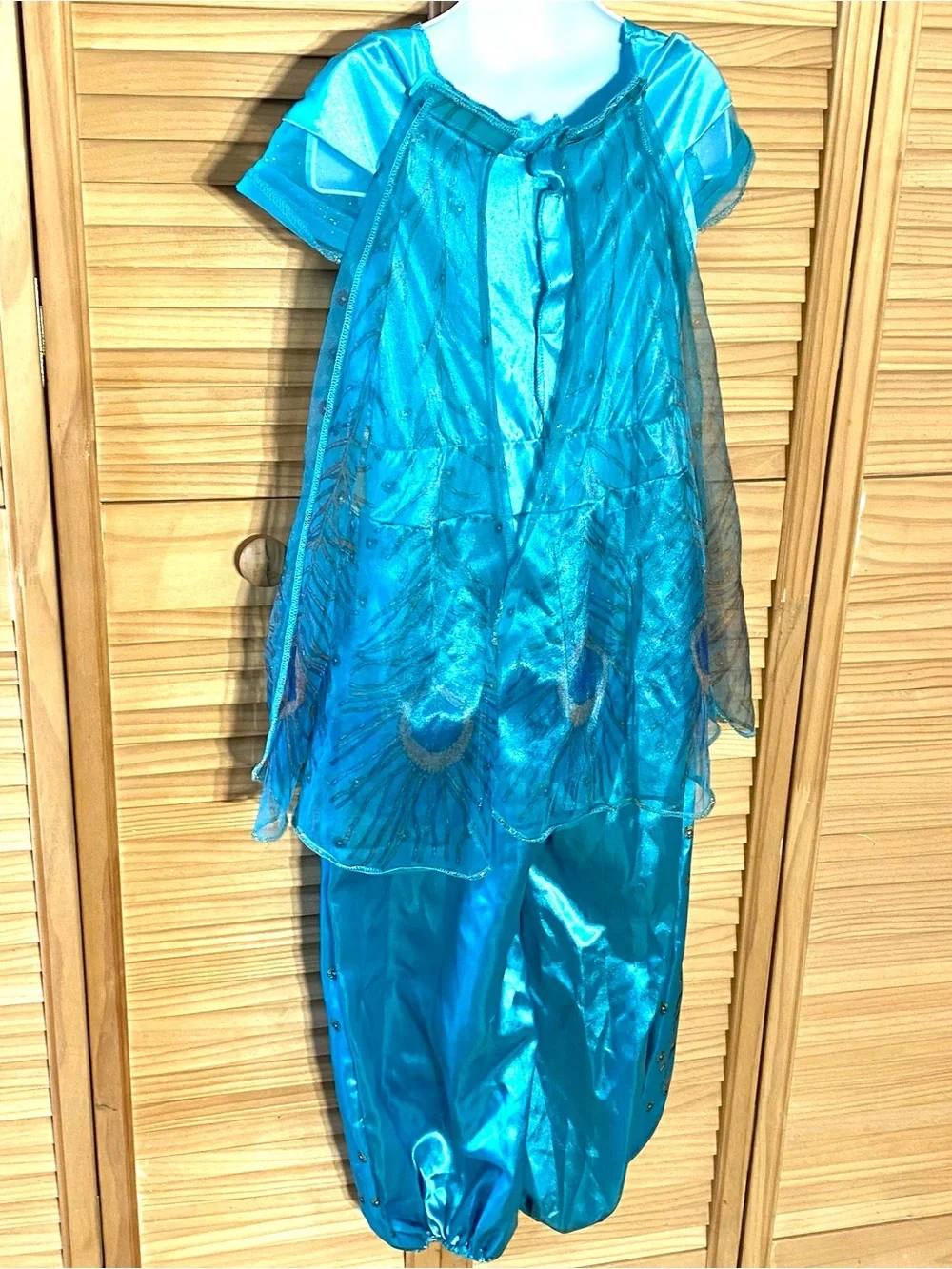 Disney Jasmine Peacock Jumpsuit Girls Halloween costume